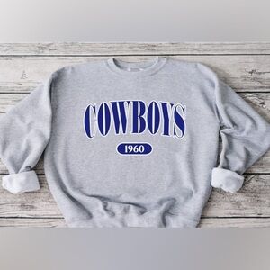Cowboys Offset Crewneck
